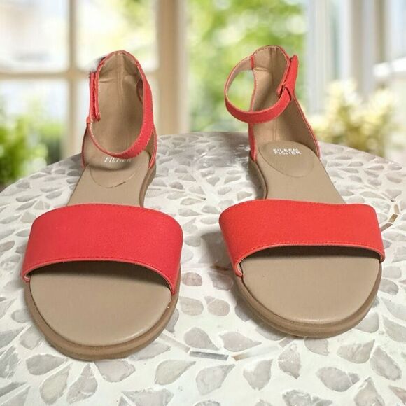 Eileen Fisher $139 Z4062* Razz Ankle Strap Sandal Watermelon Women's - Picture 4 of 16